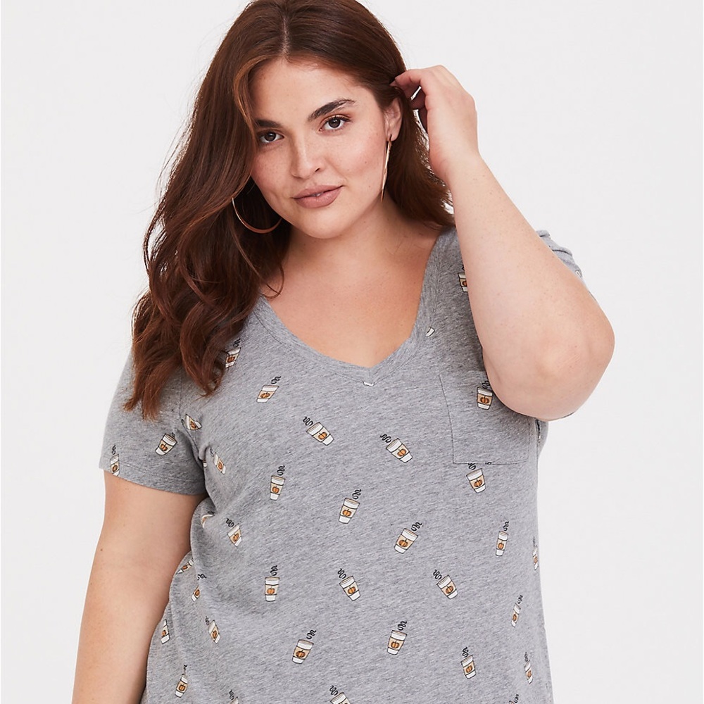 Torrid Classic Fit Pumpkin Spice Latte Tee